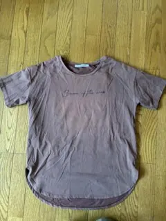alphabet alphabet ブラウン Tシャツ 半袖