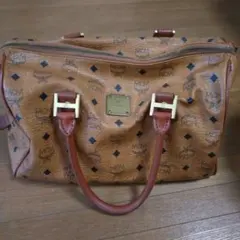 MCM ボストンバッグ ブラウン レザーのサムネイル