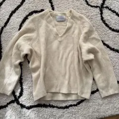 Adam at rope ウールＶネックコクーンプルオーバー