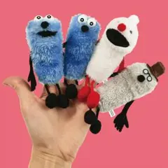 パペットスンスン 指人形マスコットキーホルダー 4個セット