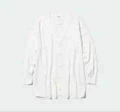 UNIQLO UVカットⅤネック ロング カーディガン ホワイト
