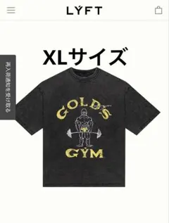【即完売品】LYFT×GOLD'S GYM Tシャツ XLサイズ ブラック