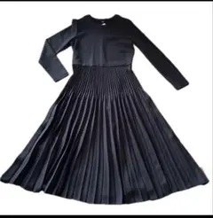 UNIQLOコンビネーションワンピース ブラック Lサイズ