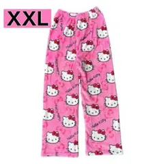 【即日発送】ハローキティ ルームウェア ピンク 部屋着 フリース XXL 1