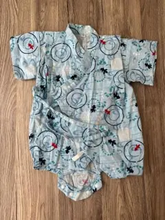 ベビー　70サイズ　水色　金魚柄 男の子　お祭り