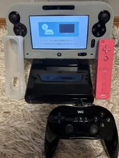 WiiU 本体 黒 32GB 初期化済み 動作確認済み 付属品あり