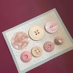 フランスアンティークボタン　アメリカビンテージボタンなど7個セット