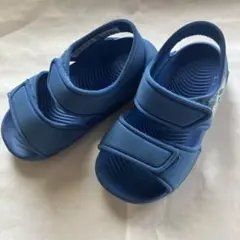 adidas ベビーサンダル 青　14cm