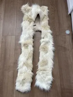 one spo フード付きマフラー　ベージュ