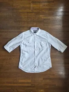 R NEW BOLD アールニューボールド シャツ L 七分袖 綿 コットン
