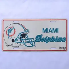 カープレート マイアミ ドルフィンズ ビンテージ　【3557】
