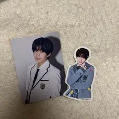 長尾謙杜 トレカ ステッカー HARD WORK ファミクラストアオンライン限定