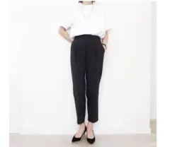 【完売品】UNIQLO×Theory コラボ　タックイージーパンツ　黒　M