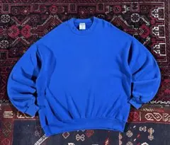 マ*ン様 JERZEES アメリカ製 プレーン スウェット トレーナー ブルー