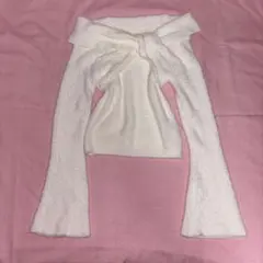 GRL ニット オフショルダー ラメ