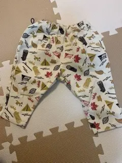 【BREEZE】さらっと裏起毛　秋の葉プリント 80サイズ