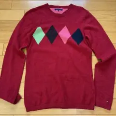TOMMY HILFIGER レッド セーター M