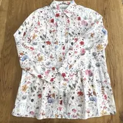 Savoir サヴォア ブラウス リバティ 花柄 八分袖　フローラルイヴのサムネイル