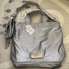 オペークドットクリップ　ショルダーバッグ　シルバー　銀　新品未使用