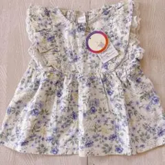 バースデイ　テータテート　半袖　チュニック　シャツ　レース　フリル　花柄　新品