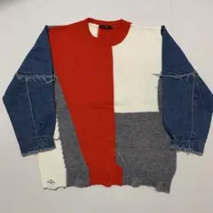 【送料無料】GORGE レディース　長袖　セーター　ニット　ダメージ加工