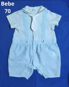 ベビー服 半袖 ロンパース 70 Bebe　　ベベ SLAP SLIP 男の子のサムネイル