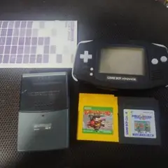 b*h様 ゲームボーイアドバンス 本体 黒 ジャンク品　おまけソフトつき