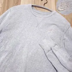 00s ナイキ スウェット トレーナー スモールスウッシュ刺繍ロゴ Vガゼット