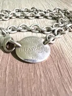 TIFFANY ティファニー リターントゥティファニーネックレスオーバルタグ