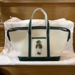 美品 Ralph Lauren ポロベア キャンバス ミニ ショッパートートのサムネイル