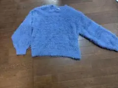 niko and... 紫シャギーニット