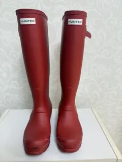 HUNTER レインブーツ ロング レッドのサムネイル