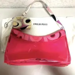 EMILIO PUCCI ショルダーバッグ ピンク 透明痛バッグ別売りポーチ付属のサムネイル