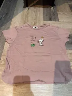 PEANUTS スヌーピー　半袖Tシャツ 130 ピンク