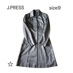 J.PRESS ジェイプレス スカートスーツ セットアップ グレー 9号
