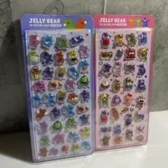 【韓国限定】JELLY BEAR ジェリーベア　3Dクリスタルステッカー セット