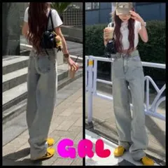 ハイウエスト ストレートデニムパンツのサムネイル
