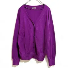 紫カーディガン
