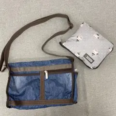 i719＊ レスポートサック ショルダーバッグ 折りたたみバッグ 2点セット