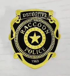 「バイオハザード　ラクーンシティ 警察バッジ　ピンバッジ ブロンズ」
