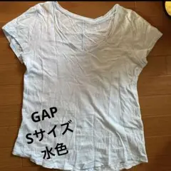 GAP 半袖 Tシャツ トップス カットソー 水色　Sサイズ