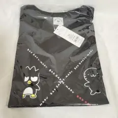 サンリオ バッドばつ丸 グッドはな丸　Tシャツ 黒　M〜L 綿