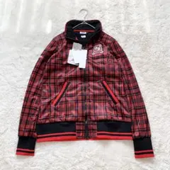 新品　FILA ゴルフ　裏起毛　チェック　ロゴ刺繍　トップス　ジャケット　L