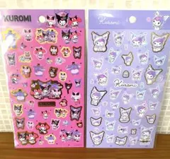 【未開封】サンリオ クロミ&マイメロ クロミちゃん 箔押しシール 2点セット