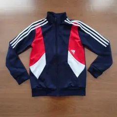 adidas ジャージ 140 ネイビー/レッド