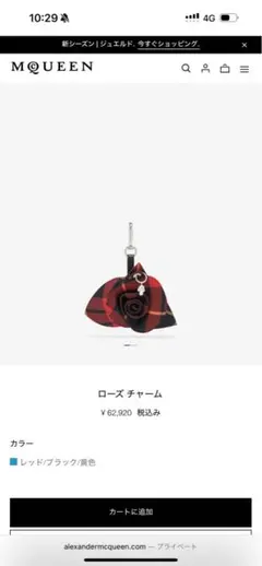 ⭐️AlexanderMcQueenアレキサンダーマックイーンキーチェーンチャーム 2026年最新】アレキサンダーマックイーン キーホルダーの人気アイテム
