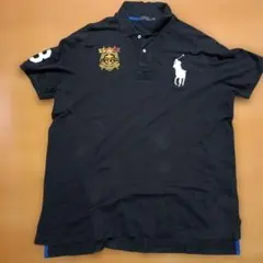 Polo Ralph Lauren　ビッグポニー　ポロシャツ　ブラック　ナンバー