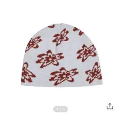 AEAE Jacquard Flower Beanie