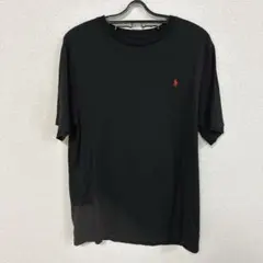 ポロロゴ刺繍 ブラックTシャツ