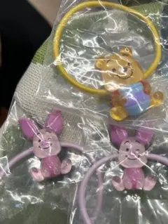 ディズニー　twinkle ゴム　プーさん　ピグレット